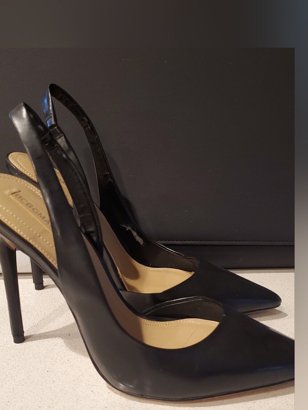 BCBGMaxAzria Slingback Stiletto Heels. Size 8